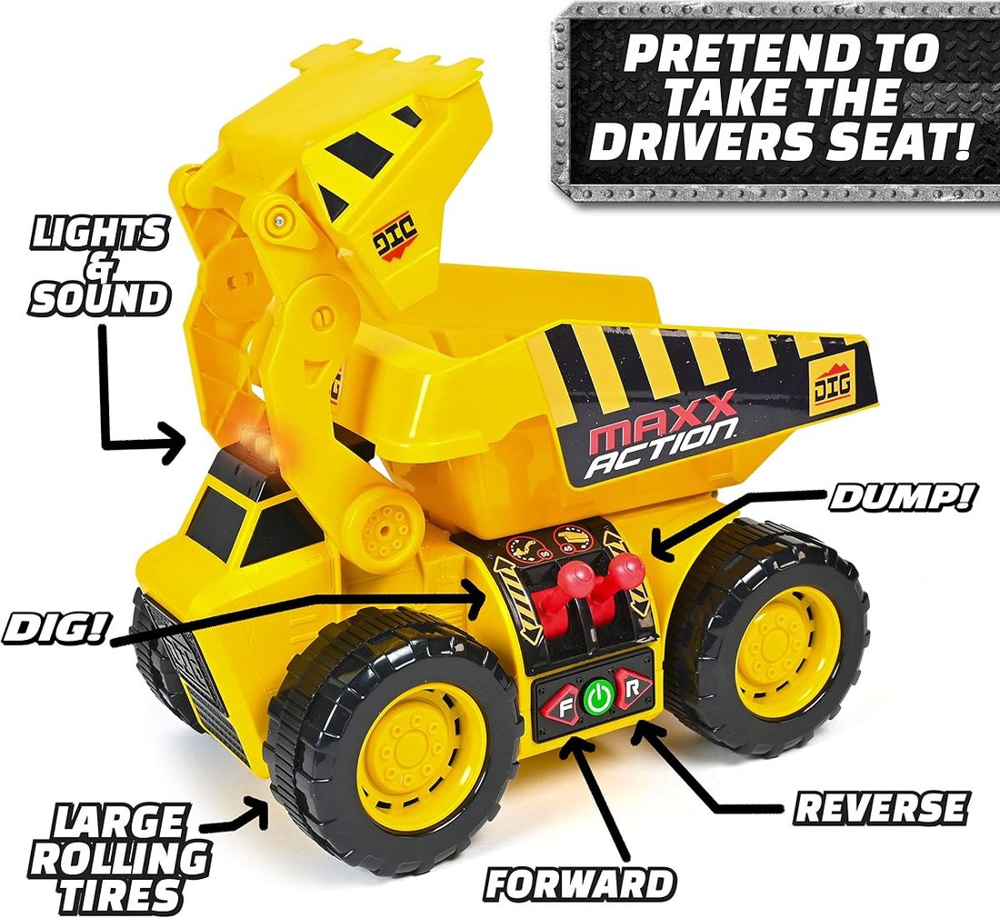 19" 2-N-1 Motorized Dig Rig — view 4