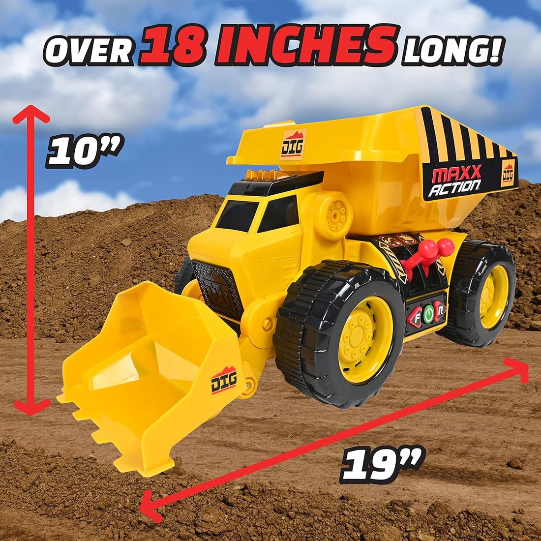 19" 2-N-1 Motorized Dig Rig — view 5