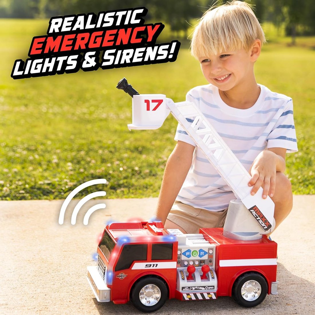 2-N-1 Firetruck with Joystick Controls — view 2
