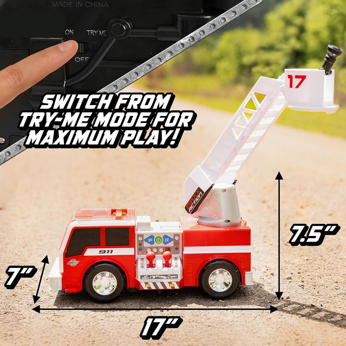 2-N-1 Firetruck with Joystick Controls — view 5