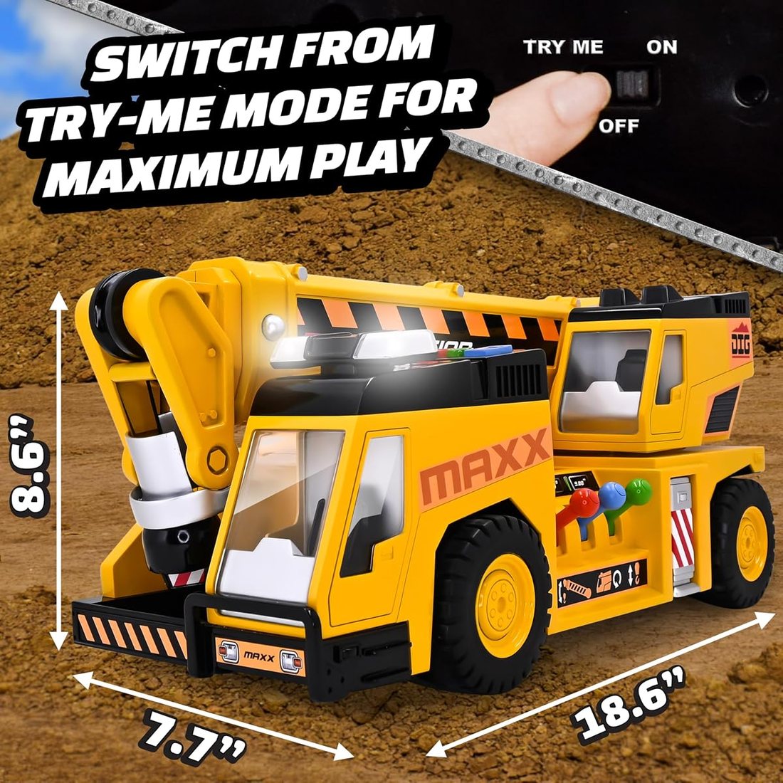 27" 3-N-1 Crane Truck — view 3