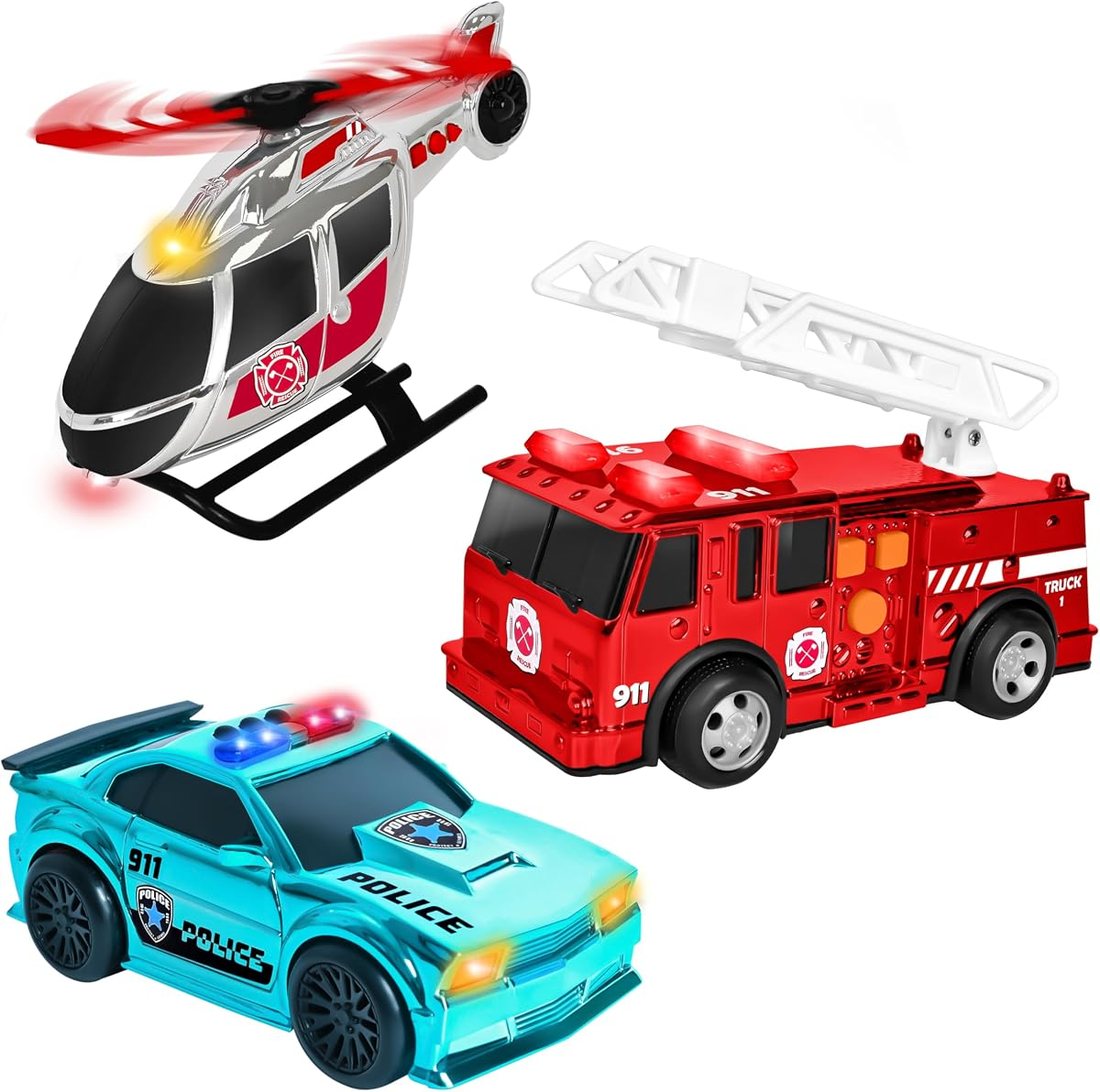 Chrome Rescue Vehicles 3 Pack