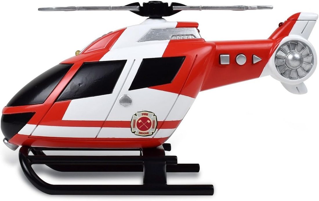 Light & Sound Rescue Vehicle Toy Helicopter