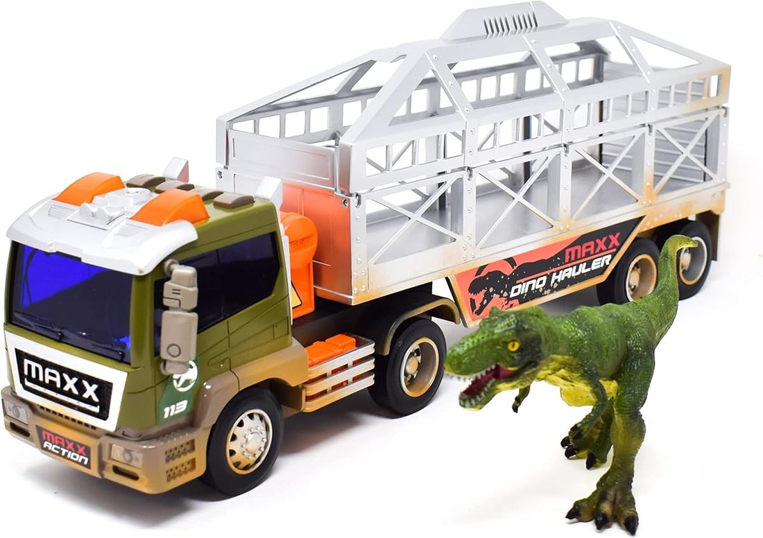 Long Haul Dinosaur Transport Truck & Trailer