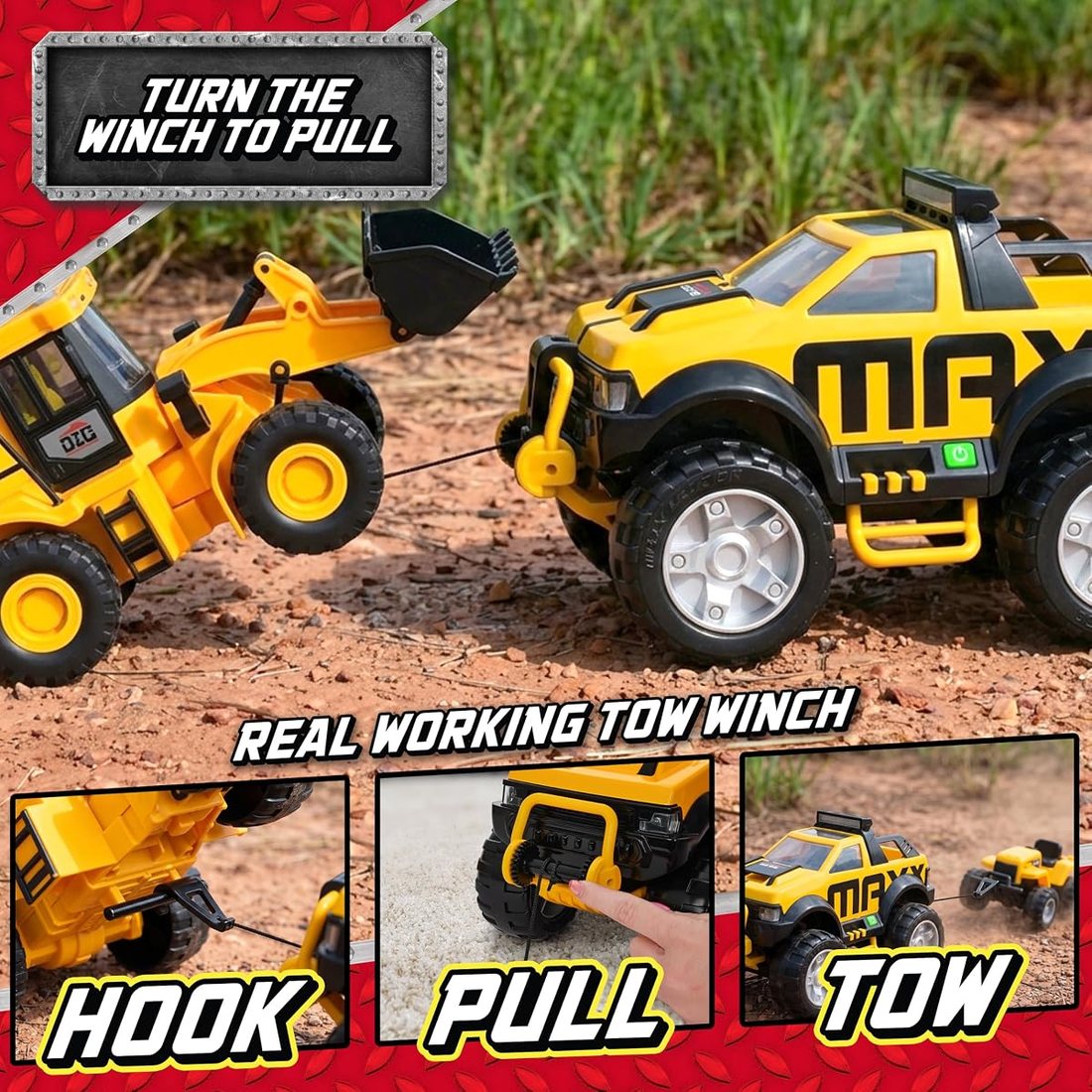 Tow & Go Steel Pick Up Truck Toy — view 4