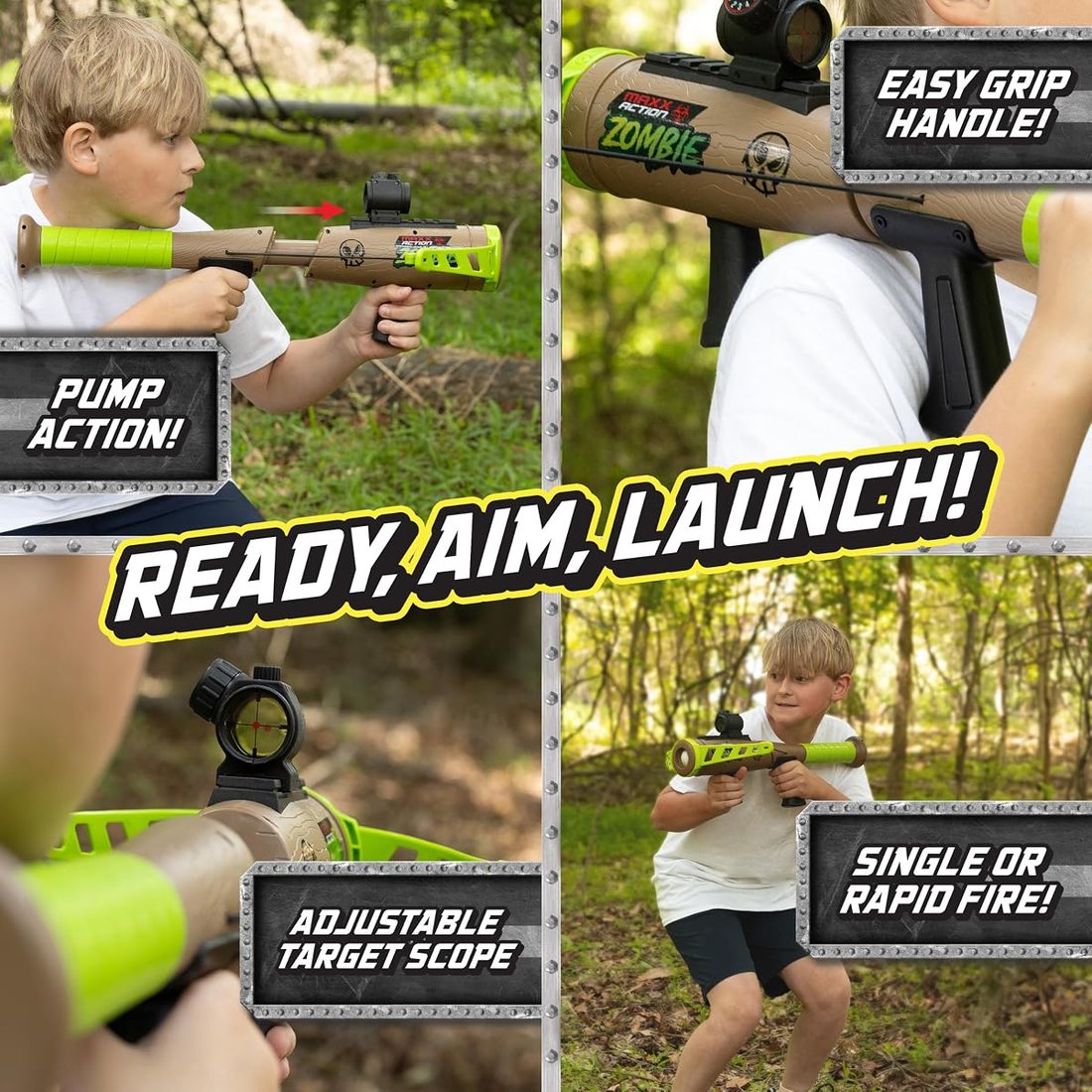 Zombie Crossbow Foam Ball Blaster for Kids — view 2